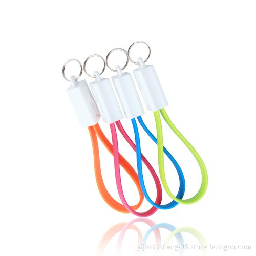 Yijiashishang 20cm Short Keychain USB Charge Data Cable for iPhone